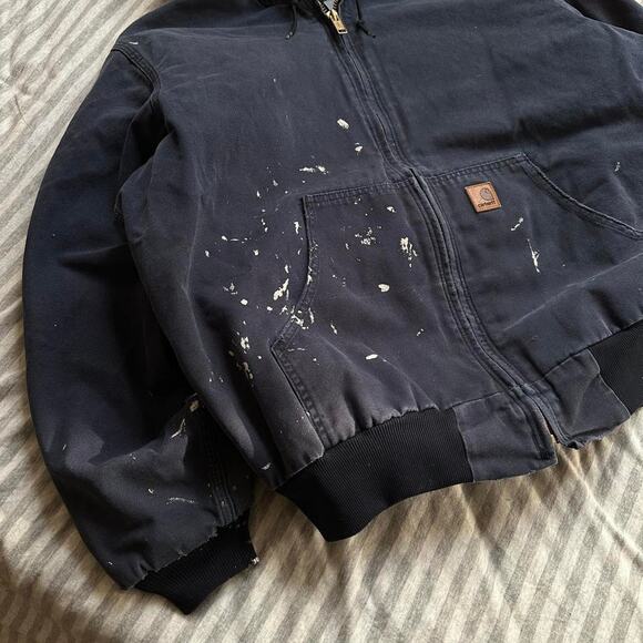 Vintage Oversized Painter Carhartt Hooded J280 Work Jacket - Picture 3 of 8
